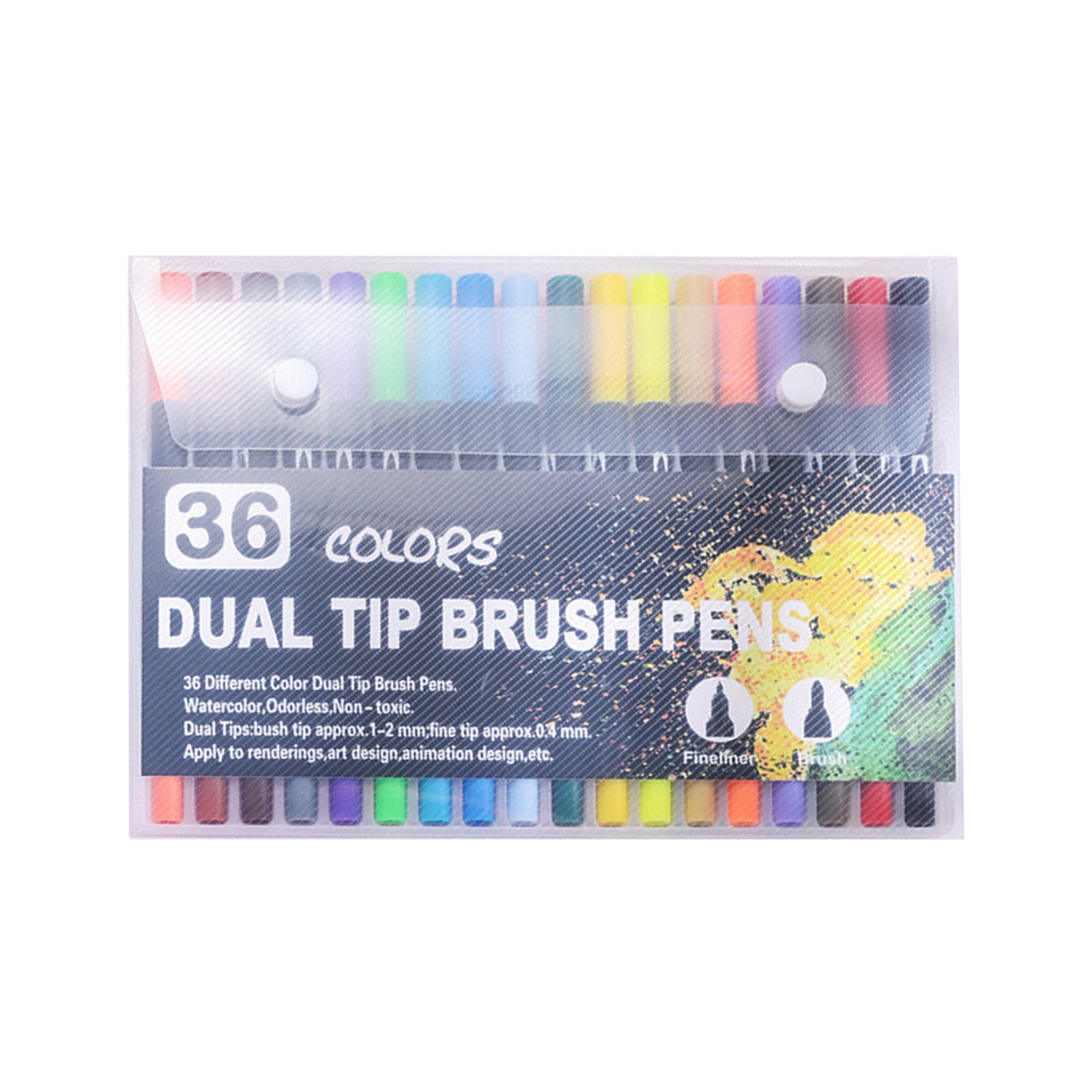 YiJuHui 1pcs Double Ended Watercolor Brush Pens for Adults, Washable Non Toxic Markers for Art, Drawing, Doodling, Sketching, Journaling, Illustration