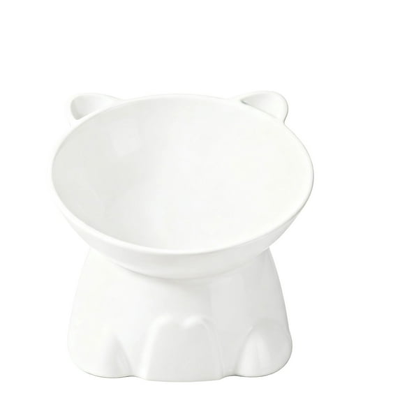 YiJuHui 1pcs Elevated Cat Food Bowl with Wide Shallow Design, Anti-Whisker Fatigue, Ergonomic Raised Feeder for Healthy Digestion and Comfortable Eating, Non-Slip Pet Dish for Mess-Free Feeding