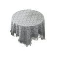 thumbnail image 1 of YiJuHui 1pcs Embroidery Tassel Polyester Tablecloth Decorative Rectangular Cover for Dining Coffee Table Decor 90x90cm, 1 of 6
