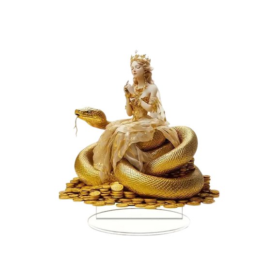 YiJuHui 1pcs Fairy Acrylic Tabletop Decor - HD Scratch Resistant Art Print, Mythical Angel Ornament for Living Room Bedroom Windowsill Gift