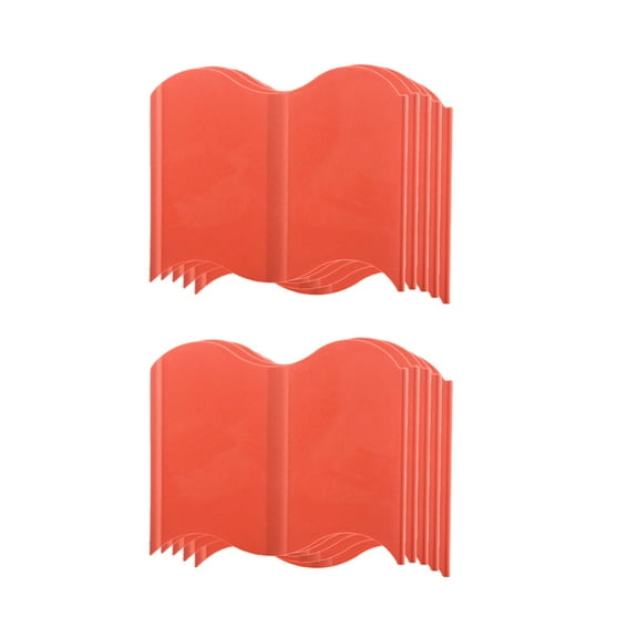 YiJuHui 1pcs Garden Edging Border, Plastic No Dig Landscape Borders, Tall Interlock Decorative Gardens Fences Edging, Flexible Lawn Flower Bed Border, for DIY Patio Walkway Yard