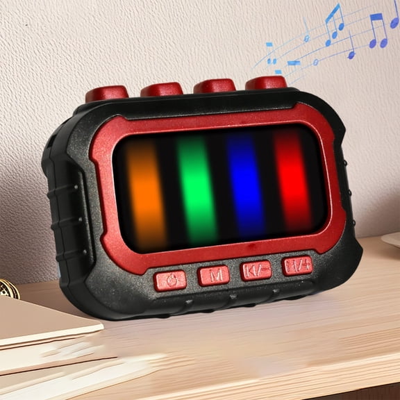 YiJuHui 1pcs Handheld Game Console Electronic Speed Reaction Training Tool with Light Sound Interactive Modes for Focus Stress Relief Fun Portable Puzzle Game