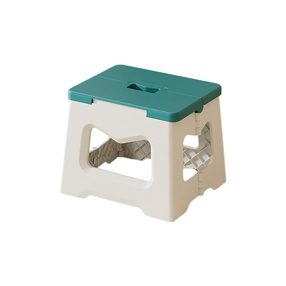 YiJuHui 1pcs Heavy Duty Folding Stool for Adults, Portable Camping Chair with Carry Handle, Sturdy Plastic Seat for Outdoor Fishing, Picnic & Stadium Events