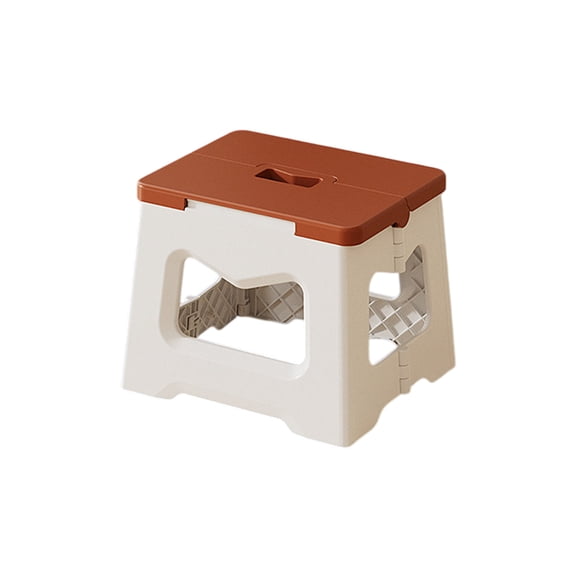 YiJuHui 1pcs Heavy Duty Folding Stool for Adults, Portable Camping Chair with Carry Handle, Sturdy Plastic Seat for Outdoor Fishing, Picnic & Stadium Events