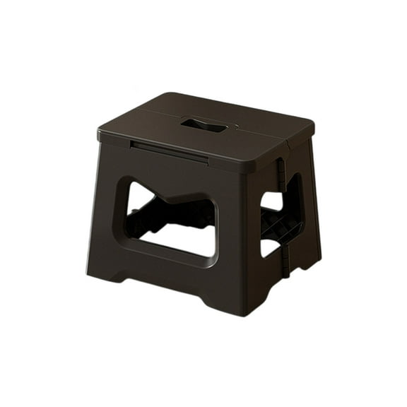 YiJuHui 1pcs Heavy Duty Folding Stool for Adults, Portable Camping Chair with Carry Handle, Sturdy Plastic Seat for Outdoor Fishing, Picnic & Stadium Events