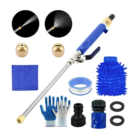 YiJuHui 1pcs High Pressure Power Washer Wand, Hydro Jet Water Wand Pressure Sprayer,Flexible Garden Watering with 2 Nozzle Universal Hose End,for Car Pet Window Patio Gutter Cleaning