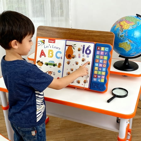 YiJuHui 1pcs Interactive Alphabet Learning Toy, Electronic English Letter Reader with Vocabulary & Music, Early Educational Device for Preschool Language Development