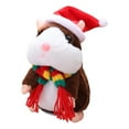 thumbnail image 1 of YiJuHui 1pcs Interactive Talking Hamster Plush Toy, Repeats What You Say, Soft Stuffed Animal with Walking & Voice Recording, Fun Educational Pet Toy for Gifts, 1 of 8