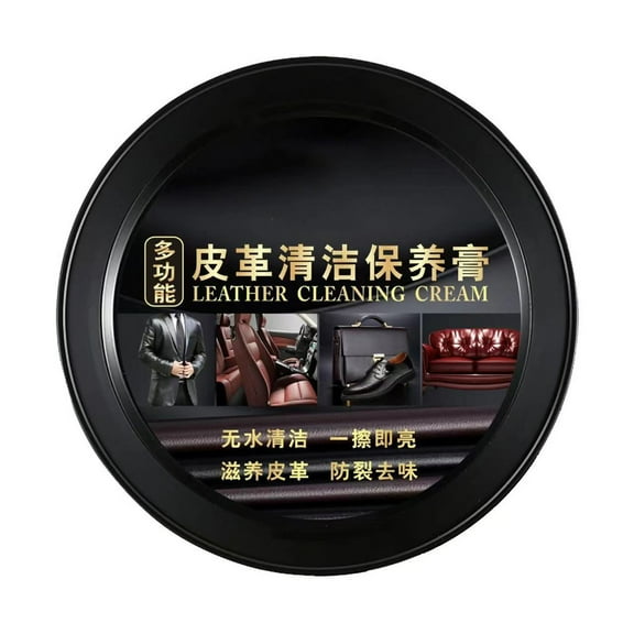 YiJuHui 1pcs Leather Cleaner & Conditioner Cream - Deep Cleaning, Restores & Protects Leather Surfaces for Cars, Furniture, Boots & Accessories