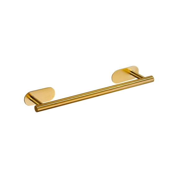 YiJuHui 1pcs No-Drill Stainless Steel Towel Bar - Strong Adhesive Mount, Rustproof Bathroom Rack, Quick-Dry Design for Modern Home