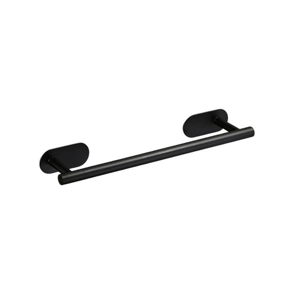 YiJuHui 1pcs No-Drill Stainless Steel Towel Bar - Strong Adhesive Mount, Rustproof Bathroom Rack, Quick-Dry Design for Modern Home