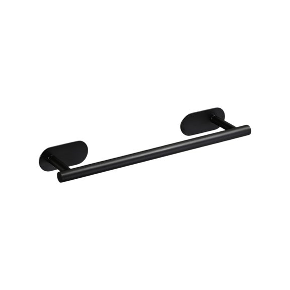 YiJuHui 1pcs No-Drill Stainless Steel Towel Bar - Strong Adhesive Mount, Rustproof Bathroom Rack, Quick-Dry Design for Modern Home