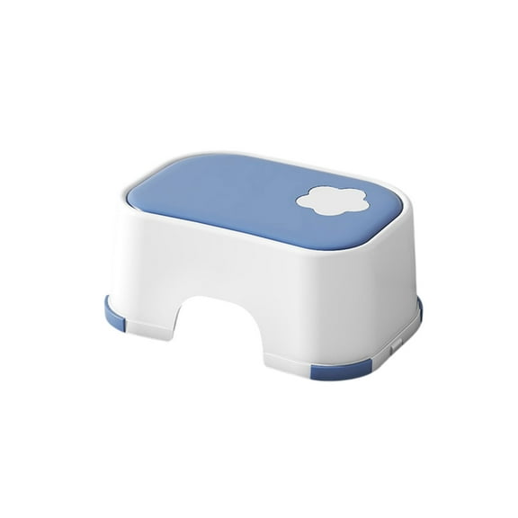 YiJuHui 1pcs Non-Slip Kids Step Stool with Textured Grip, Heavy-Duty Bathroom Stool for Brushing Teeth & Handwashing, Stable Plastic Step Stool, Anti-Slip Design for Sink & Toilet Access