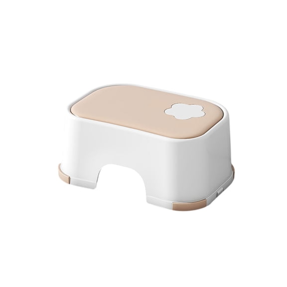 YiJuHui 1pcs Non-Slip Kids Step Stool with Textured Grip, Heavy-Duty Bathroom Stool for Brushing Teeth & Handwashing, Stable Plastic Step Stool, Anti-Slip Design for Sink & Toilet Access