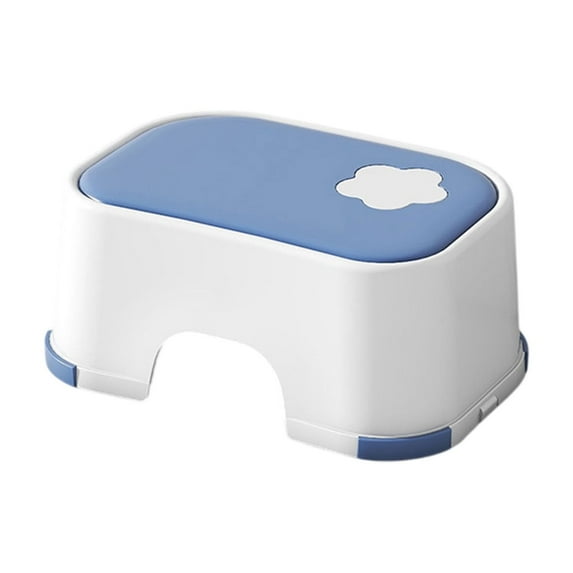 YiJuHui 1pcs Non-Slip Kids Step Stool with Textured Grip, Heavy-Duty Bathroom Stool for Brushing Teeth & Handwashing, Stable Plastic Step Stool, Anti-Slip Design for Sink & Toilet Access
