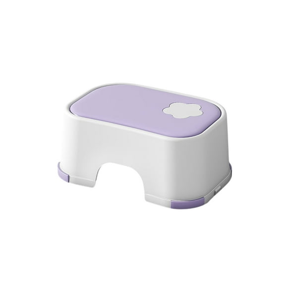 YiJuHui 1pcs Non-Slip Kids Step Stool with Textured Grip, Heavy-Duty Bathroom Stool for Brushing Teeth & Handwashing, Stable Plastic Step Stool, Anti-Slip Design for Sink & Toilet Access