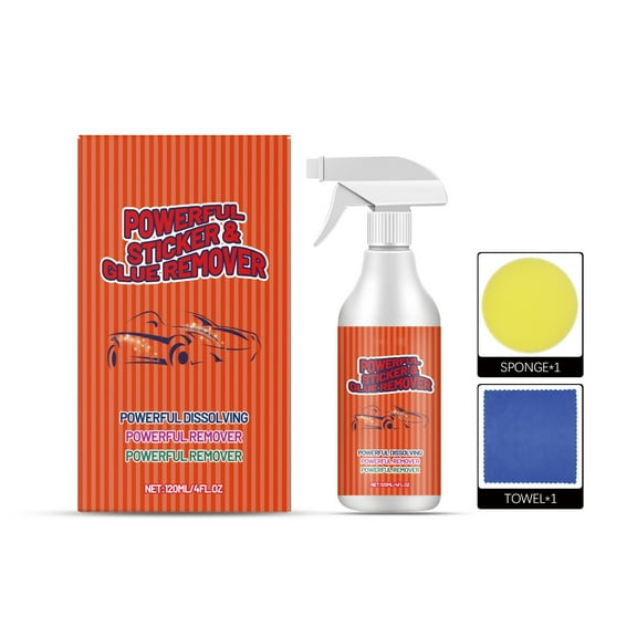 YiJuHui 1pcs Powerful Automotive Adhesive Remover Spray - Safe Paint-Friendly Formula for Sticker & Tape Residue Cleaning
