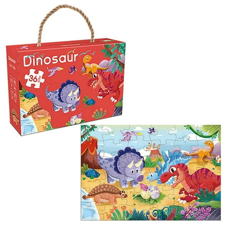 YiJuHui 1pcs Puzzles for Ages 4-6, 3-5,36 Piece Dinosaur Puzzles,Floor Puzzle Age 5-7 Learning Toys