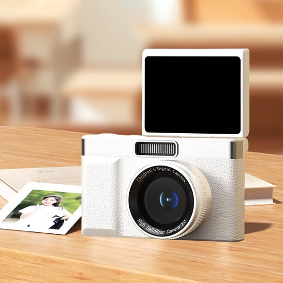 YiJuHui 1pcs Rotatable Screen Digital Camera, 96MP High Resolution CCD Camera with Auto Focus, 8X Zoom & IPS Display, Portable Vlogging Camera for Travel Photography and Content Creation