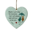thumbnail image 1 of YiJuHui 1pcs Sea Glass Friendship Heart Ornament Handmade Beach Glass Keepsake Pendant for Best Friend Gift, Sister Present, Christmas Tree Decoration 8cm, 1 of 4