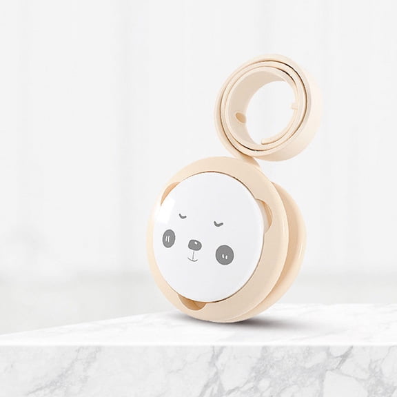 YiJuHui 1pcs Silicone Pacifier Clip Holder with Cartoon Charm, Drop-Proof Design, Soft Elastic Teether Necklace for Feeding and On-the-Go