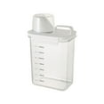 thumbnail image 1 of YiJuHui 1pcs Smart-Dosing Laundry Detergent Dispenser with Measuring Guide, Sealed Storage Container for Powder & Liquid, Transparent Kitchen & Utility Organizer, Leak-Proof Design, 1 of 7