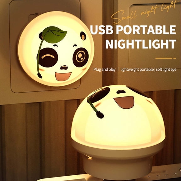 YiJuHui 1pcs Smart Voice Control Night Light, USB Portable LED Lamp with Color Changing & Music Mode, Soft Glow for Bedroom, Nursery, Desk, Travel