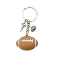 thumbnail image 1 of YiJuHui 1pcs Sports Ball Keychain Pendant - Durable PVC & Alloy Design for Crossbody Bags, Athletic Event Gifts, Soccer Basketball Volleyball Fan Accessories, 1 of 6
