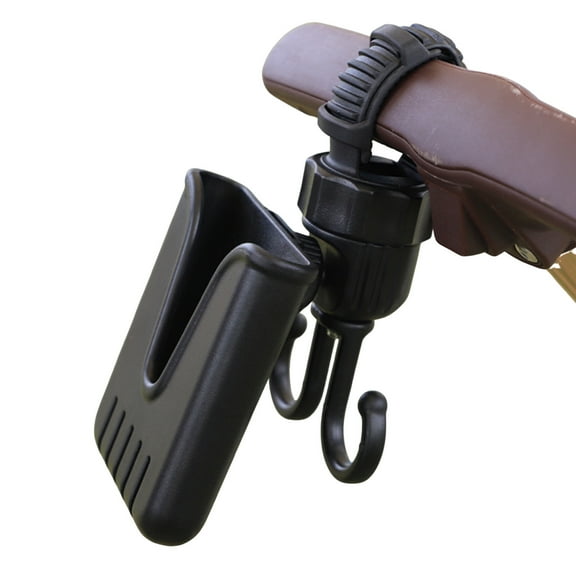 YiJuHui 1pcs Stroller Hook and Phone Holder 2-in-1, 360° Swivel Mount with Strong Grip for Everyday Use on Carts and Carriers