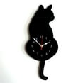 thumbnail image 1 of YiJuHui 1pcs Swinging Tail Cat Wall Clock, Silent Quartz Movement, Modern Home Decor for Living Room, Bedroom, Office, 1 of 4