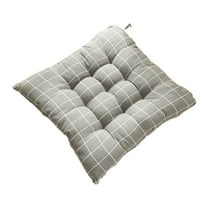 YiJuHui 1pcs Tufted Chair Cushions with Ties - Waterproof Polyester Seat Pads for Indoor Outdoor Furniture, Comfortable Foldable Cushion for Patio Dining Chairs, Porch Swing & Bench 40*40cm