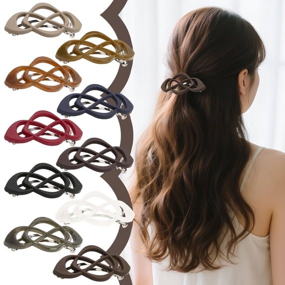 YiJuHui 1pcs Vintage French Barrette Hair Clips for Women, Matte Finish Hair Claw Clips for Thick and Thin Hair, Non-Slip Hair Accessories for Daily Use and Special Occasions