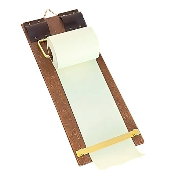 YiJuHui 1pcs Vintage Kraft Note Board Clip Roll Notepad with Paper Roll for Office Home Organization Memo Message Board Retro Style Stationery