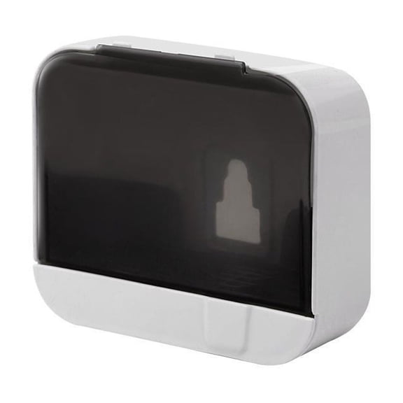 YiJuHui 1pcs Wall-Mounted Soap Dispenser Holder with Drain Tray, Waterproof Bathroom Storage Organizer, Adhesive Mount Soap Dish for Shower Sink Countertop