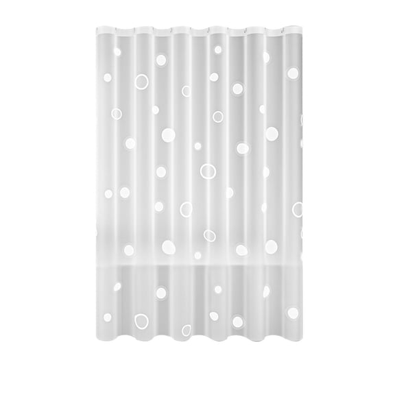 YiJuHui 1pcs Waterproof Shower Curtain with Hooks - Heavy Duty Polyester Fabric, Mold Mildew Resistant, Clear Liner for Bathroom Bathtub