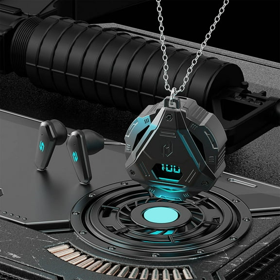 YiJuHui 1pcs Zero-Latency Gaming Wireless Bluetooth Headset, Cool Mecha Design, Semi-In-Ear Comfort, Long Battery Life for E-Sports & Mobile Gaming