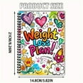 thumbnail image 1 of YiJuHui 2pcs Fitness Planner for Weight Loss Workout Tracker Meal Journal Motivational Quotes Gym Logbook Health Goals Organizer Daily Progress Diary Wellness Notebook for Adults, 1 of 3