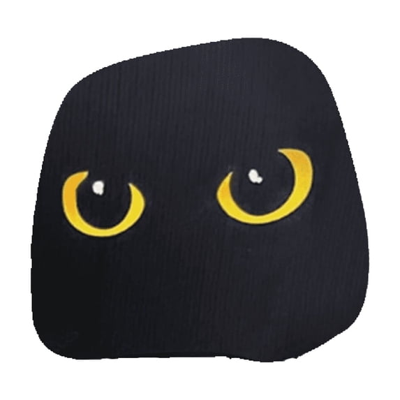 YiJuHui 2pcs Funny Car Headrest Covers with Big Eyes - Universal Car Seat Protector, Cute Smiling Face Design for Auto Interior Decoration, Front Seat Accessories