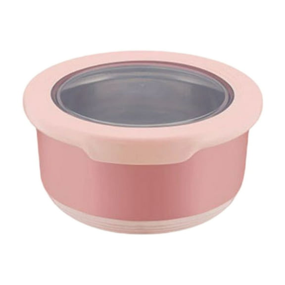 YiJuHui 2pcs Insulated Stainless Steel Food Storage Containers Airtight Lids Kitchen Organizers Stackable Fridge Freezer Safe Meal Prep Bowls Sealed Keepers M