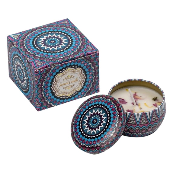 YiJuHui 2pcs Long Burning Aromatherapy Candles for Relaxation, Handmade Scented Candle Gift for Women, Stress Relief Home Decor, Holiday Present for Friends