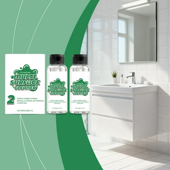 YiJuHui 2pcs Powerful Sink Cleaner Spray - Multi-Surface Stain Remover for Kitchen & Bathroom, Deep Cleaning Formula with Fresh Scent, Effective on Porcelain and Stainless Steel