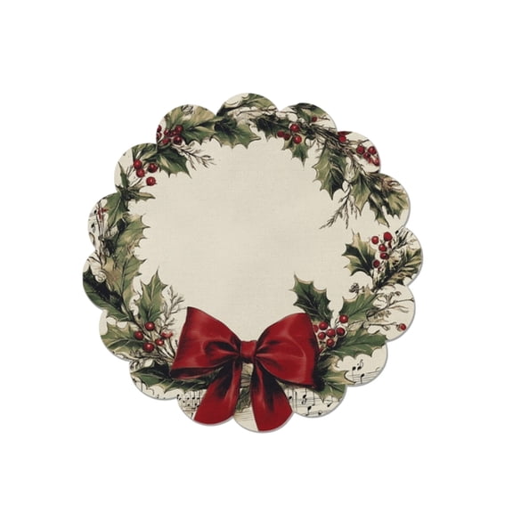 YiJuHui 2pcs Premium Diatomite Placemats for Dining Table - Absorbent, Non-Slip, Reusable Western Dinner Mats for Holiday Gatherings & Family Meals