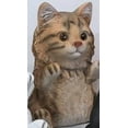 thumbnail image 1 of YiJuHui 2pcs Realistic Resin Cat Figurines, Lifelike Handcrafted Statue, Decorative Home Accent for Living Room and Office Display, 1 of 8