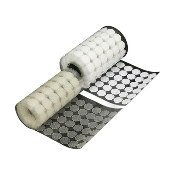 YiJuHui 2pcs Self Adhesive Dots, Strong Adhesive Diameter Sticky Back Nylon Dots, Hook & Loop Dots with Waterproof Sticky Glue Tapes, Very Suitable for Office, Home