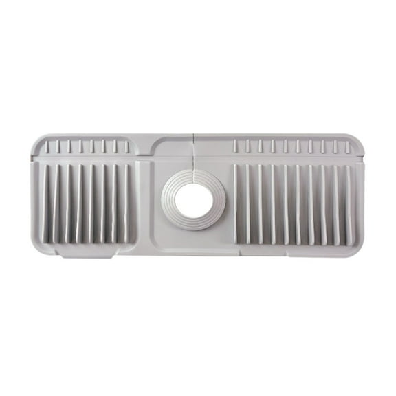 YiJuHui 2pcs Silicone Sink Drain Mat with Button Style, Quick-Dry Dish Rack Protector, Non-Slip Kitchen Countertop Organizer for Efficient Draining & Splash Guard B