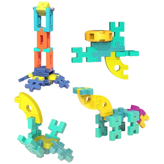 YiJuHui 2pcs Soft Building Blocks - Educational DIY Construction Toys - Large Bricks for Creative Play - STEM Learning Toys