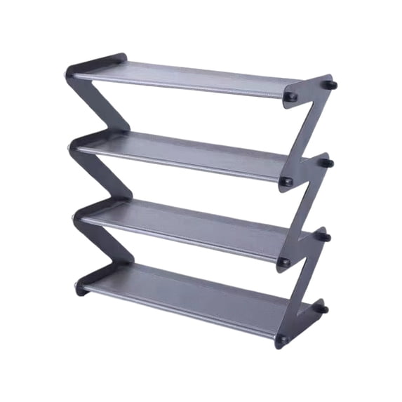 YiJuHui 2pcs Space-Saving Shoe Rack, Multi-Tier Storage Organizer, Sturdy Non-Woven Fabric & Aluminum Frame, for Entryway, Closet, Dorm, Garage Organization