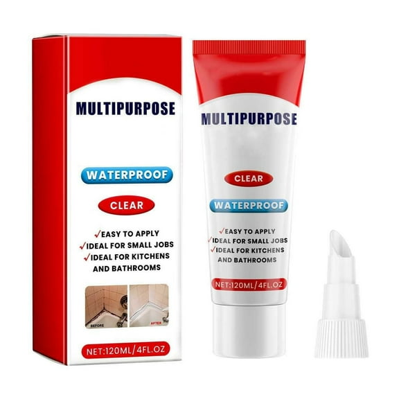 YiJuHui 2pcs Waterproof Sealant Multipurpose Adhesive for Home Repair, Kitchen Bathroom Sink Gap Filler, Flexible Weatherproof Caulk