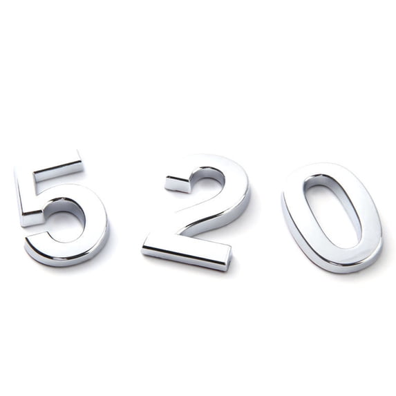 YiJuHui 3 Inch Modern House Numbers, Black Metal Mailbox Numbers, Self-Adhesive Street Address Numbers, Premium ABS Plating, Outdoor Indoor Home Door Signs, Easy Install