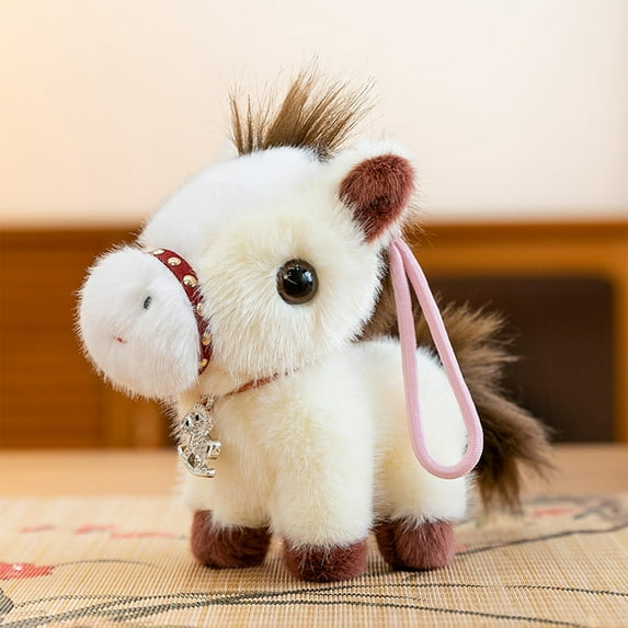 YiJuHui 3pcs 2026 Year of the Horse Plush Toy, Lunar New Year Mascot Stuffed Doll, Soft Cotton Hanging Ornament for Chinese New Year Decorations and Good Luck Gifts